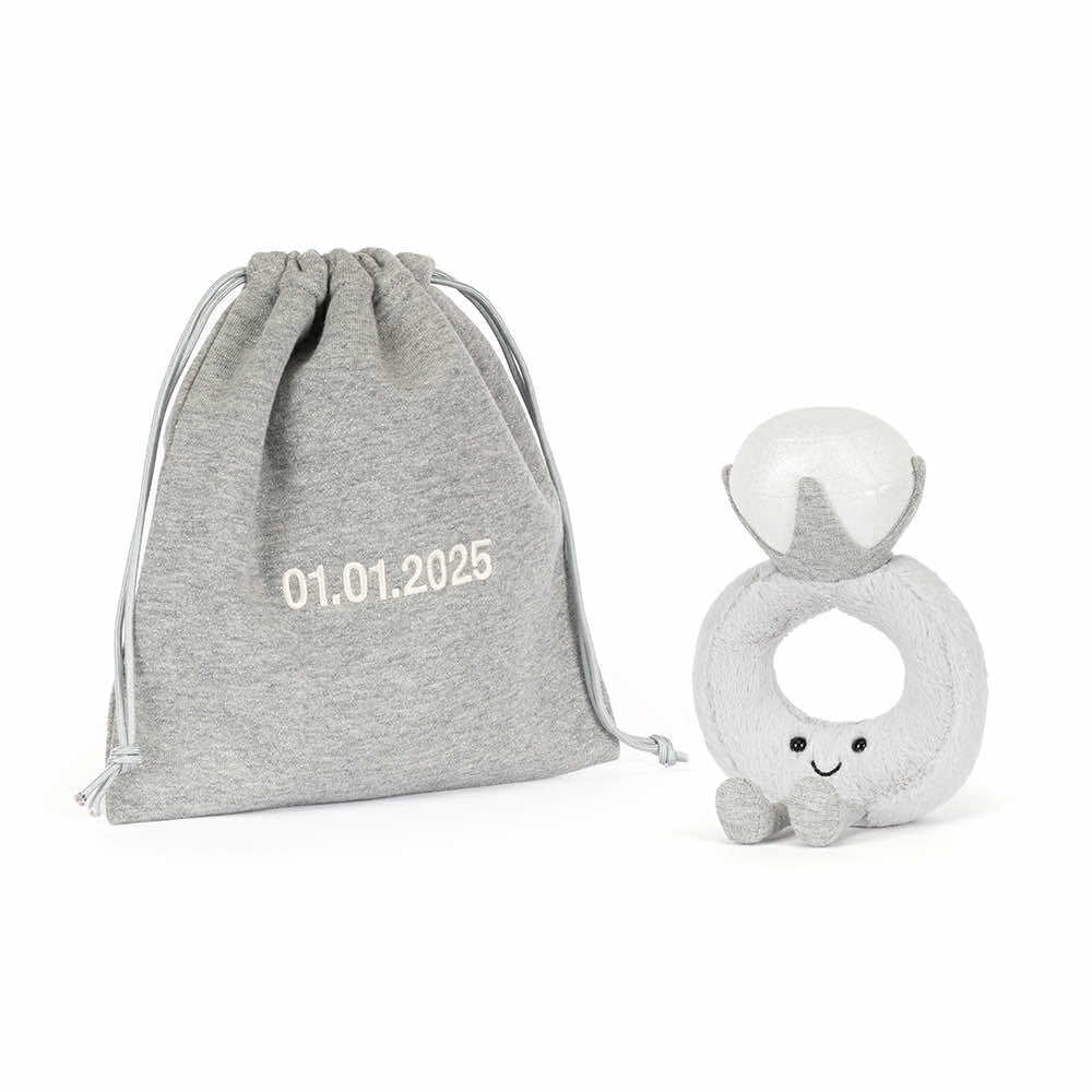 Amuseable Diamond Ring with Personalised Bag, View 6