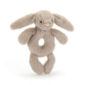 Bashful Beige Bunny Ring Rattle, Main View