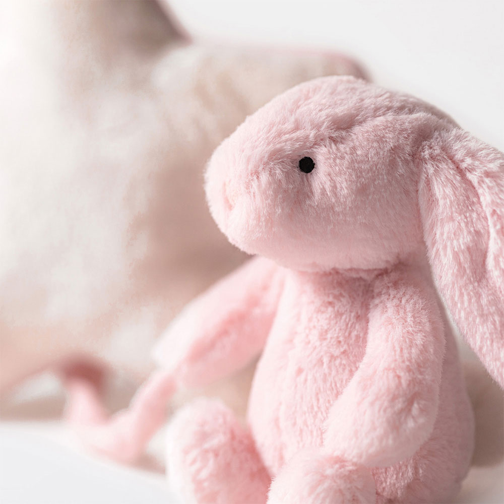 Bashful Pink Bunny Musical Pull, View 1