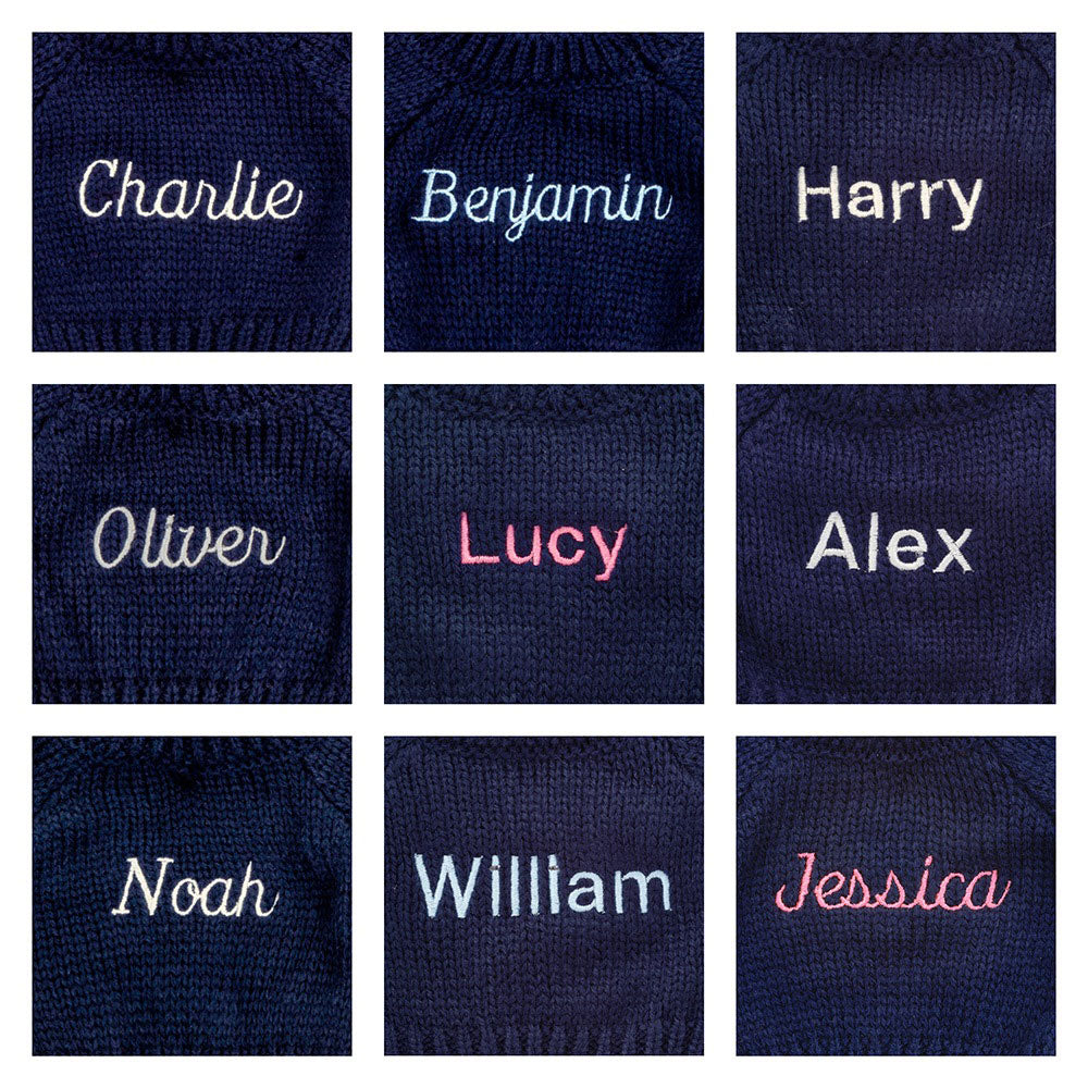 Bashful Lion with Personalised Navy Jumper, View 2
